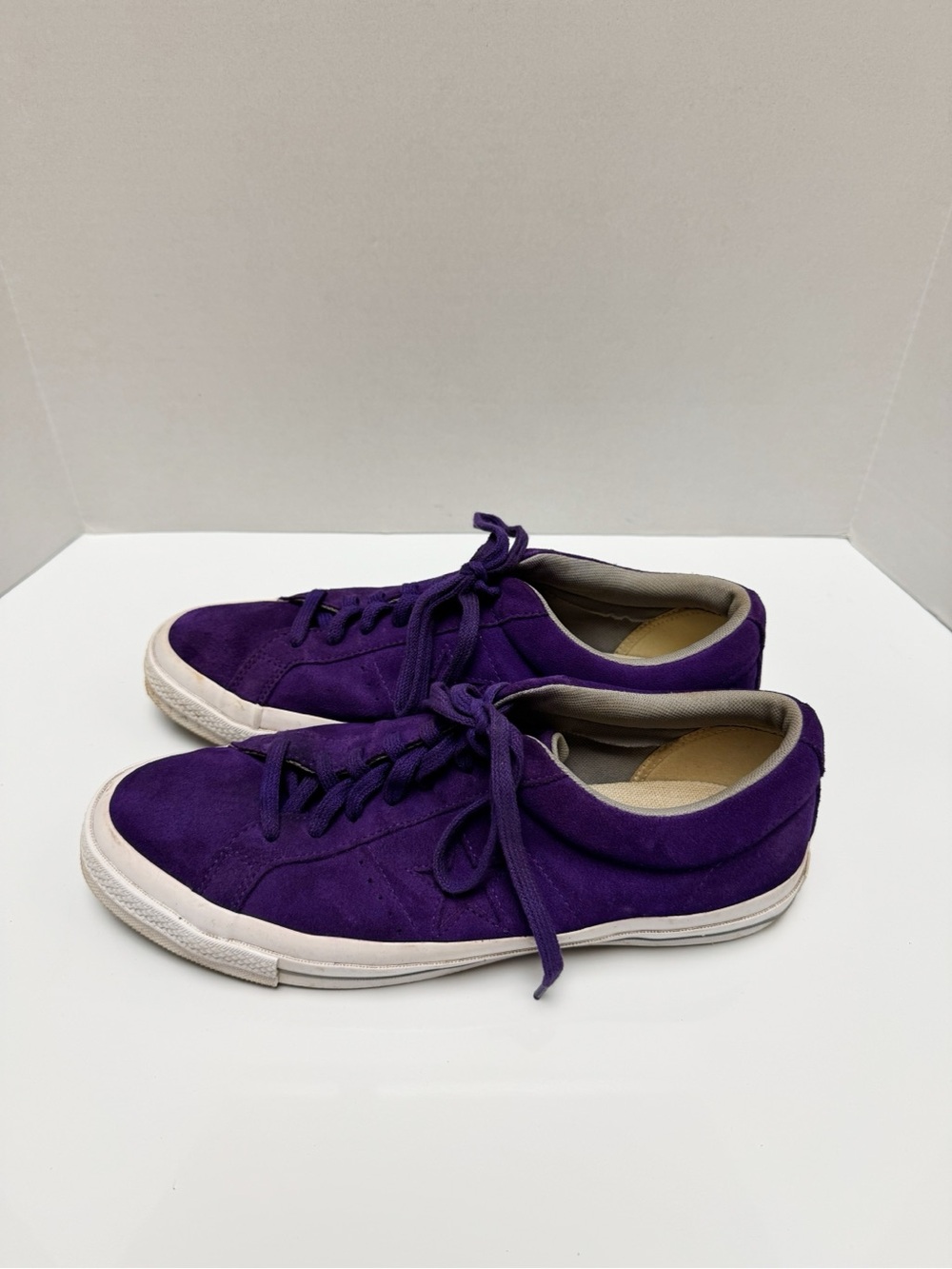 Converse - Converse Custom One Star Foundational Purple Suede Shoes